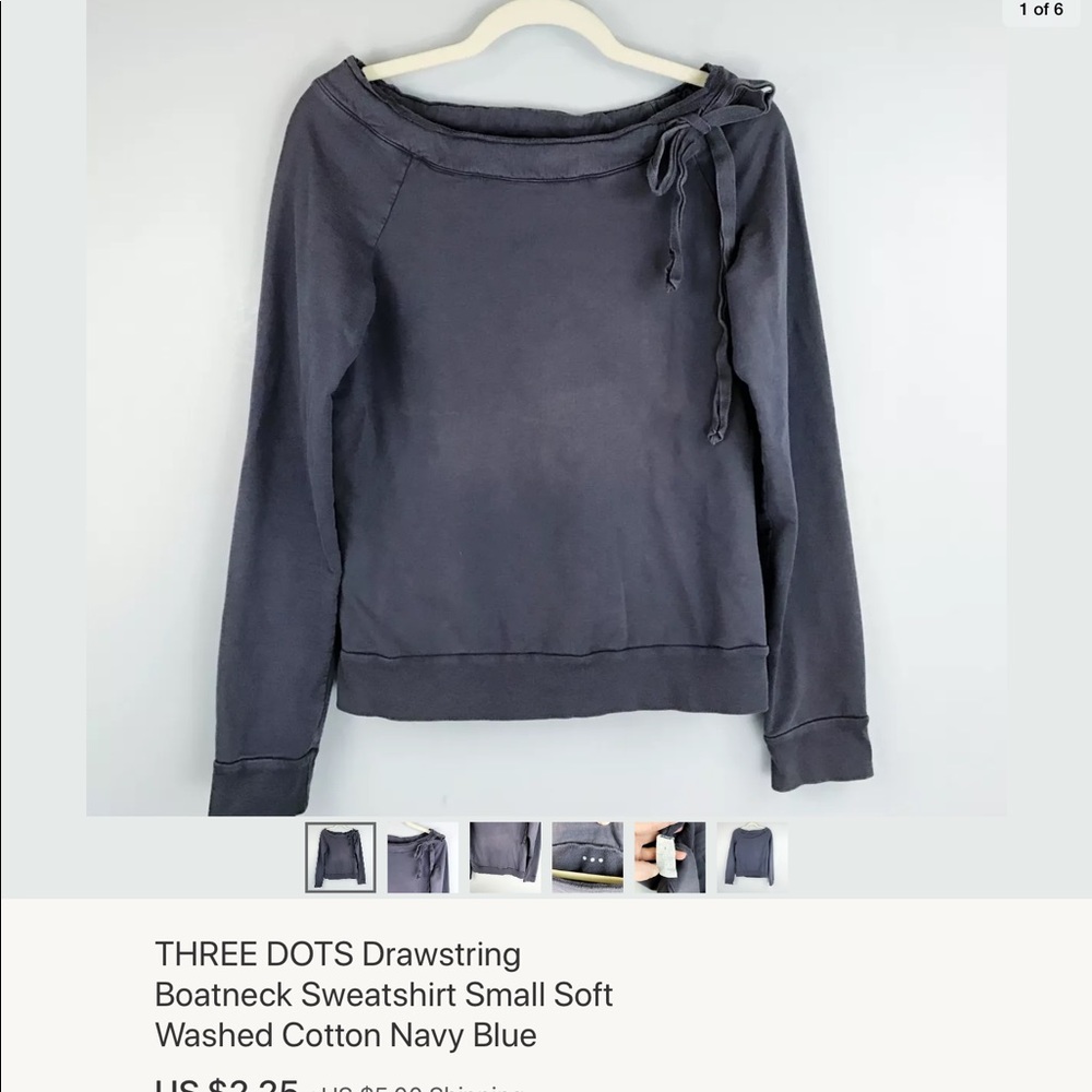 ISO Three Dots Boatneck Sweatshirt